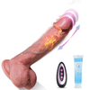 Pro-Bang Sex Machine Thrusting Realistic Dildo Vibrator with Pussy Rubbing & Heating