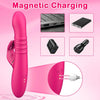 Triple Pleasure 9 Thrusting & 9 Vibrating Modes Rabbit Vibrator On-Screen Display