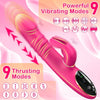 Dual Glow 9 Thrusting & 9 Vibrating Modes Rabbit Vibrator On-Screen Display
