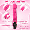 Dual Glow 9 Thrusting & 9 Vibrating Modes Rabbit Vibrator On-Screen Display