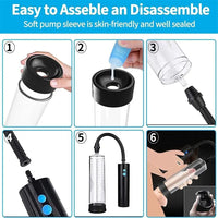 Vacuum Electric Penis Pump Digital Penis Enlarger Growth with Pussy Stroker
