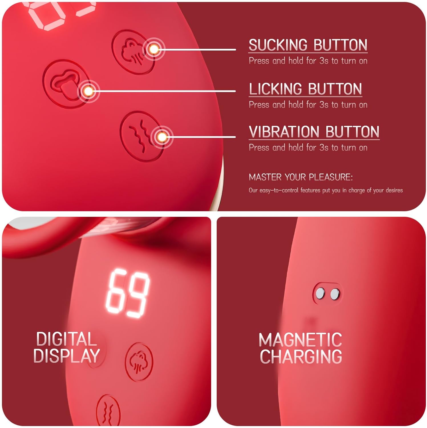 Valentina - Clitoral Sucking Vibrator with Licking & Vibrating Function