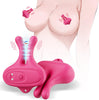 Vibrating Nipple Clamps Rabbit Vibrator with 9 Vibration Modes #SoloPublic