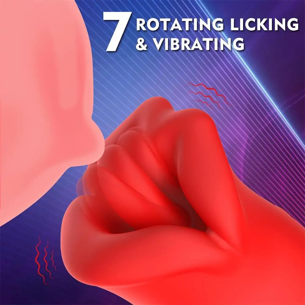 Rotating 3 in 1 Licking  Clitoral Vibrator