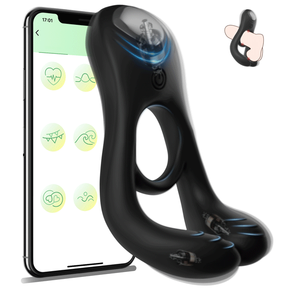 Wireless Penis Enlargers Erect Support Vibrating Cock Ring