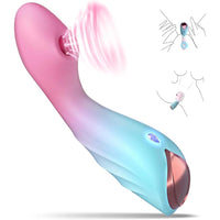 First Insertable Suction Vibrator Dual Stimulation - Adjustable 9 Modes, Compact, Quiet