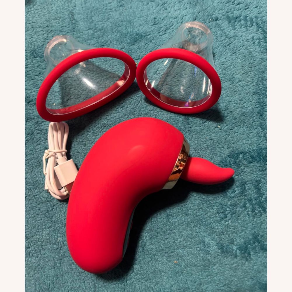 5-in-1 Sucking, Vibrating, and Licking Vibrator with APP Control and LCD Display