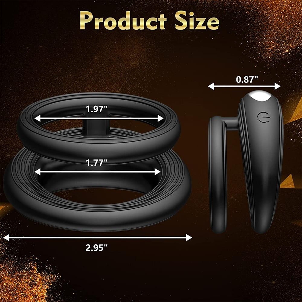 ATOM PLUS - Double Ring Male Vibrator for Longer Harder Stronger Erection