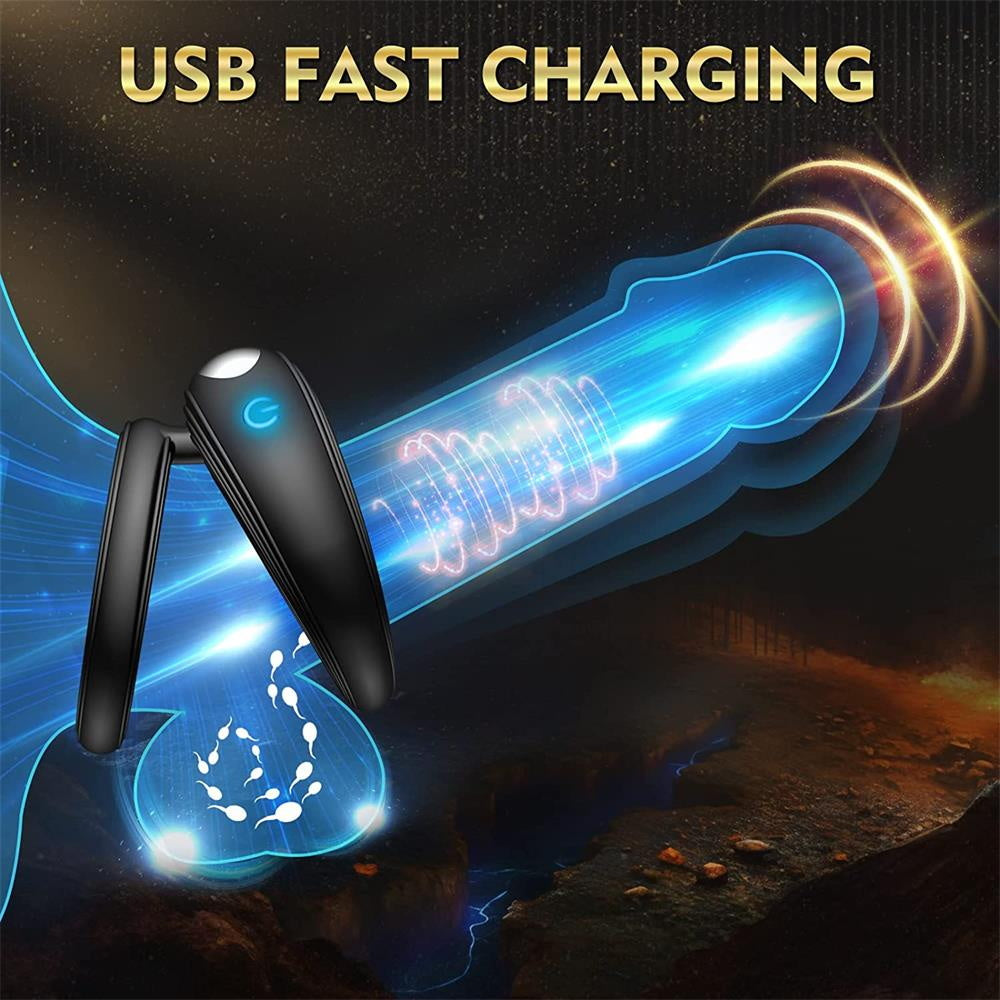ATOM PLUS - Double Ring Male Vibrator for Longer Harder Stronger Erection