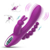 3 in 1 Rabbit Anal Dildo Vibrator 7 G spot Massaging Modes
