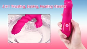 Clitoral Dildo Vibrators | Thrusting Rechargeable Vibrator | Adorime