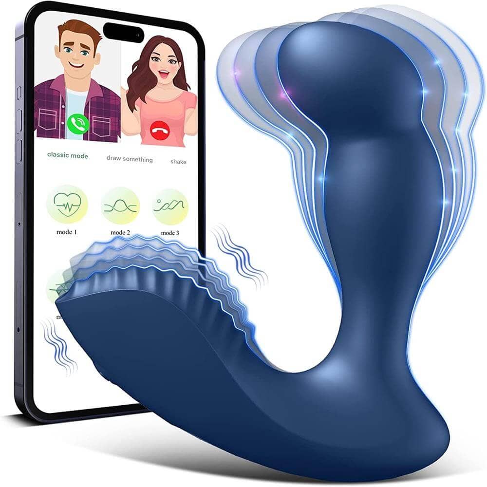 Black Prostate Massager | 3-In-1 Prostate Vibrator Toy | Adorime