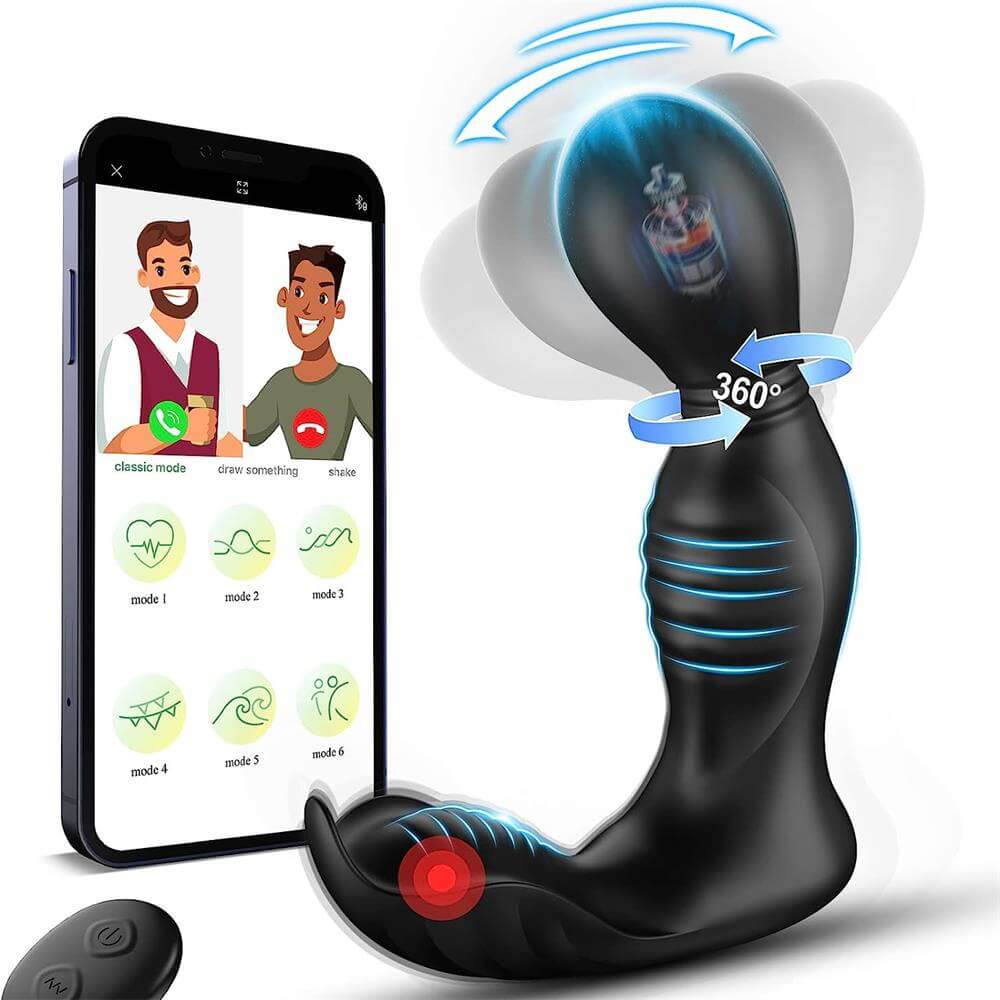 360° Rotating Prostate Massager Anal Vibrator