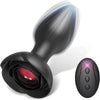 Vibrating Rose Glow Butt Plug with Remote Control