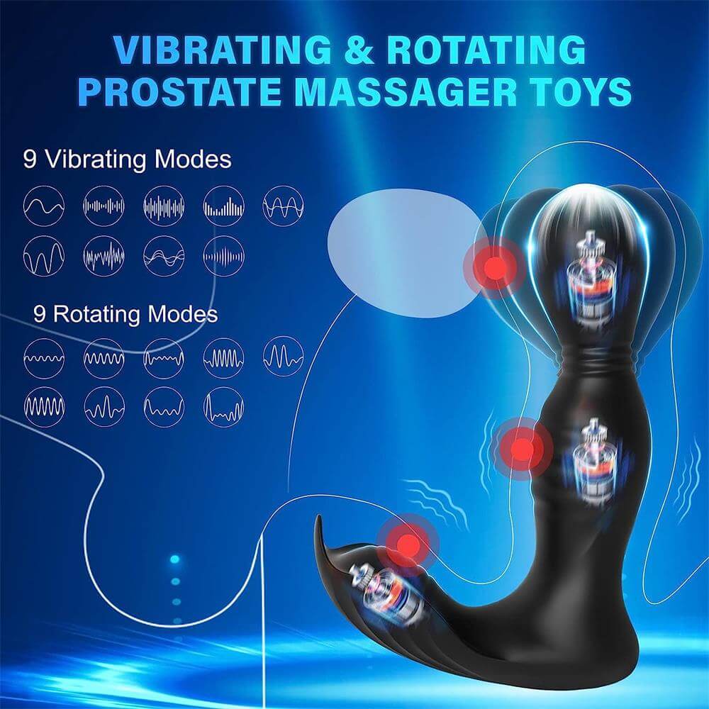 360° Rotating Prostate Massager Anal Vibrator