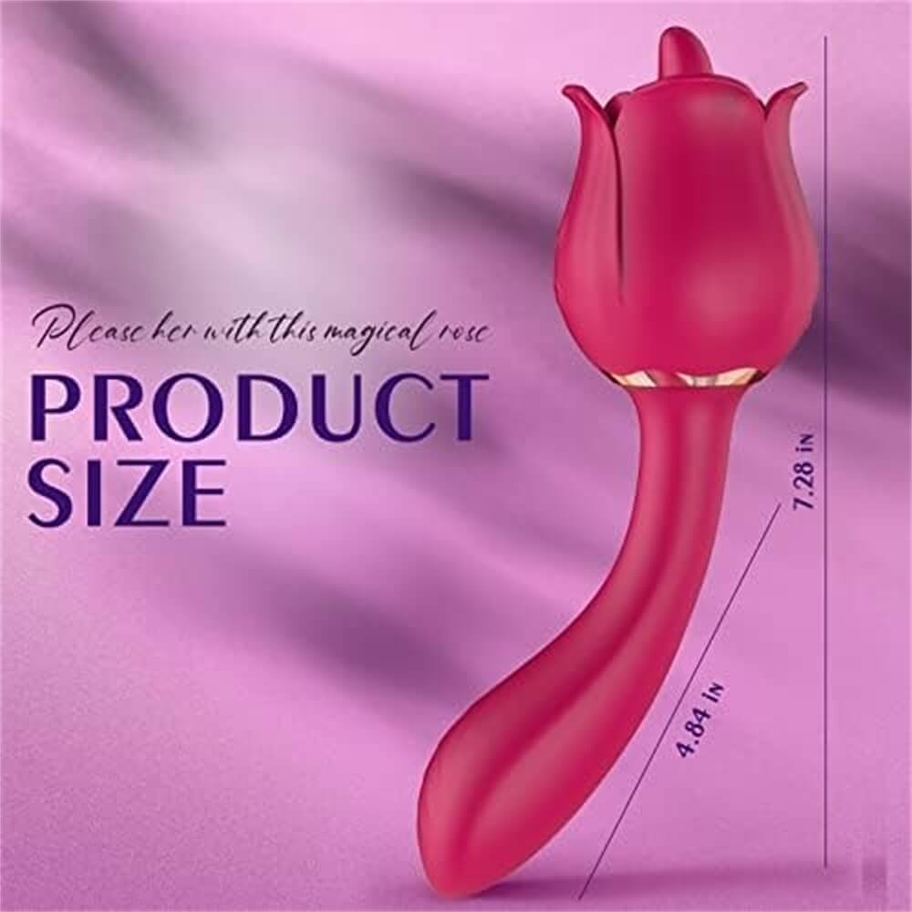 Rose Tongue Licker Vibrator | G Spot Rose Vibrator | Adorime