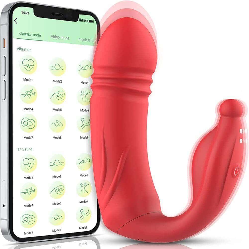App Controlled G-Spot Dildo | G-Spot Dildo | Adorime