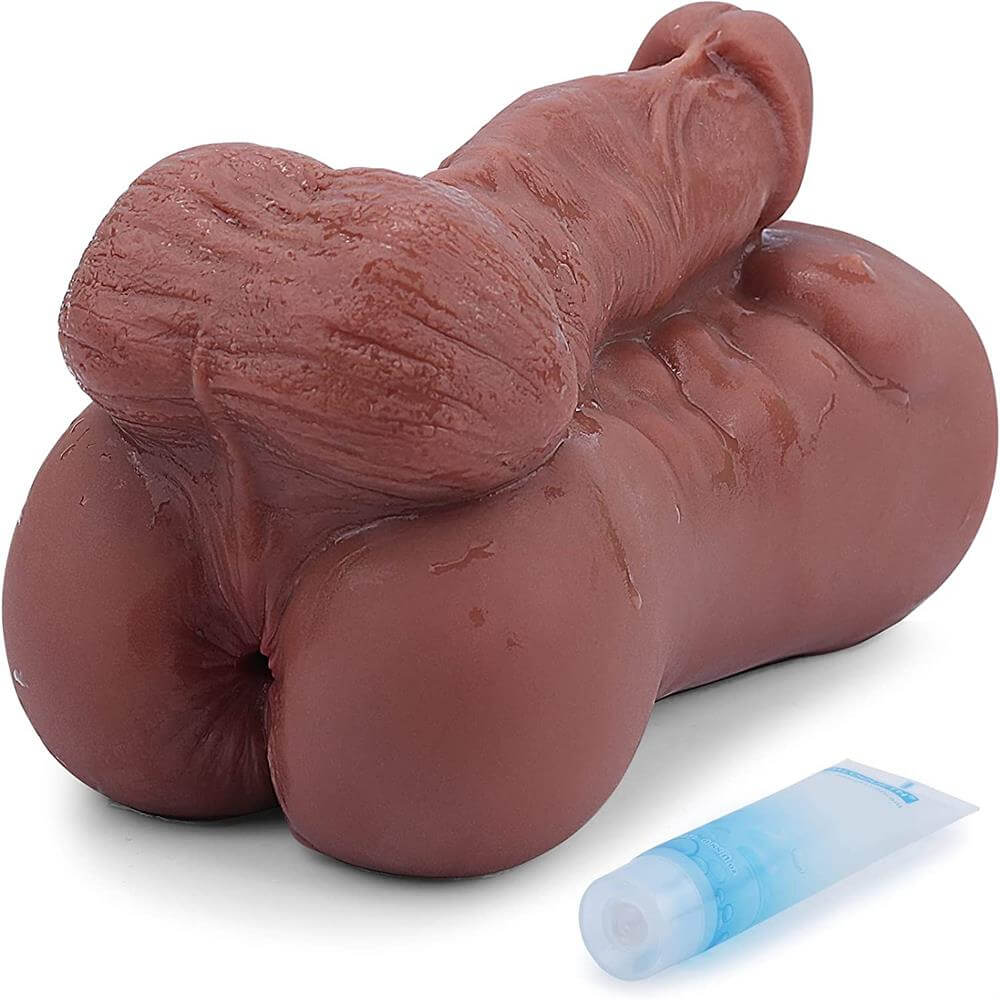 1.43lb Male Realistic Butt With Lifelike Dildo Anal Entry image