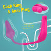 Jolie - Desire Vibrating Cock Ring with Anal Training Butt Plug