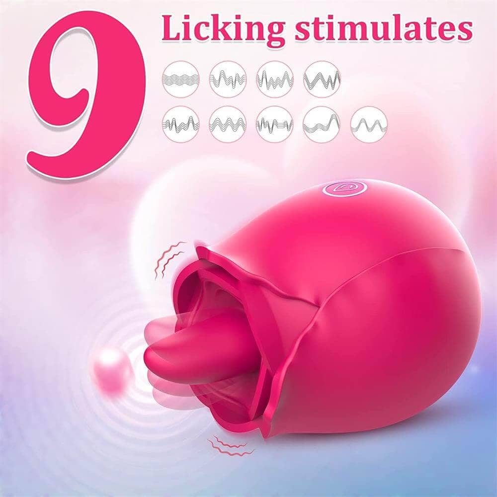 Rose Tongue Licking Vibrator | Rose Licking Vibrator | Adorime