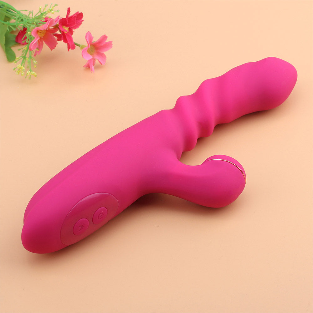 Clitoral Dildo Vibrators | Thrusting Rechargeable Vibrator | Adorime