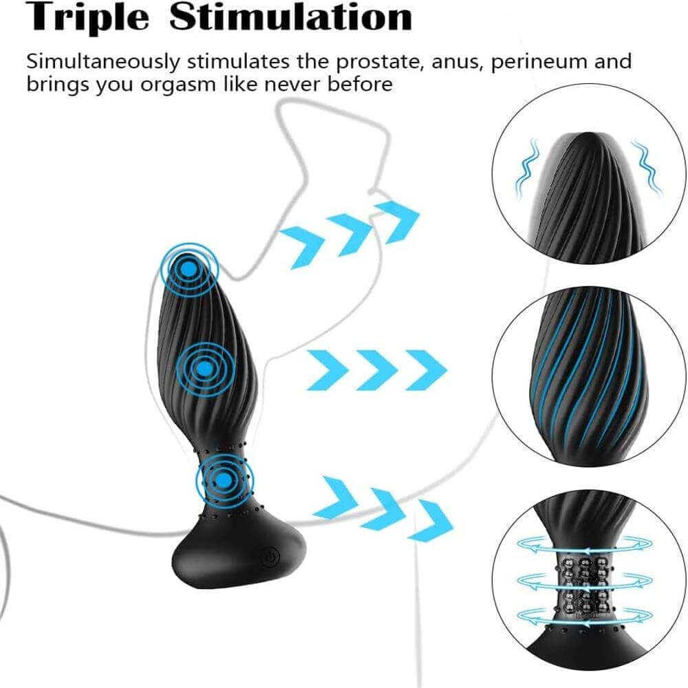 Remote Control Prostate Massager | Unisex G Spot Vibrator | Adorime