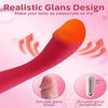 Curved Realistic G Spot Clitoral Vibrator with Heating Function
