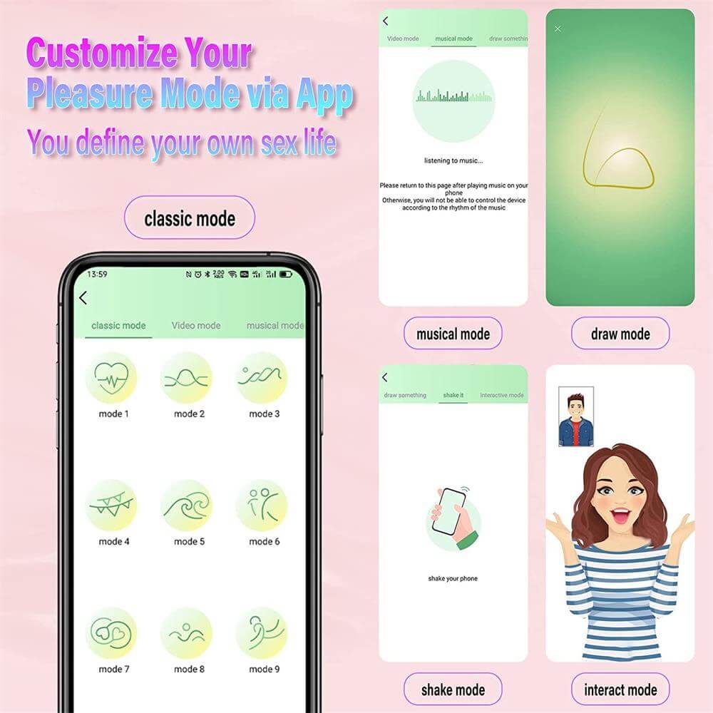 Wearable Egg Vibrator | App Control Egg Vibrator | Adorime