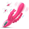 Pulse Wave Triple Stimulation Curve Rechargeable Rabbit Vibrator 4.8 Inch