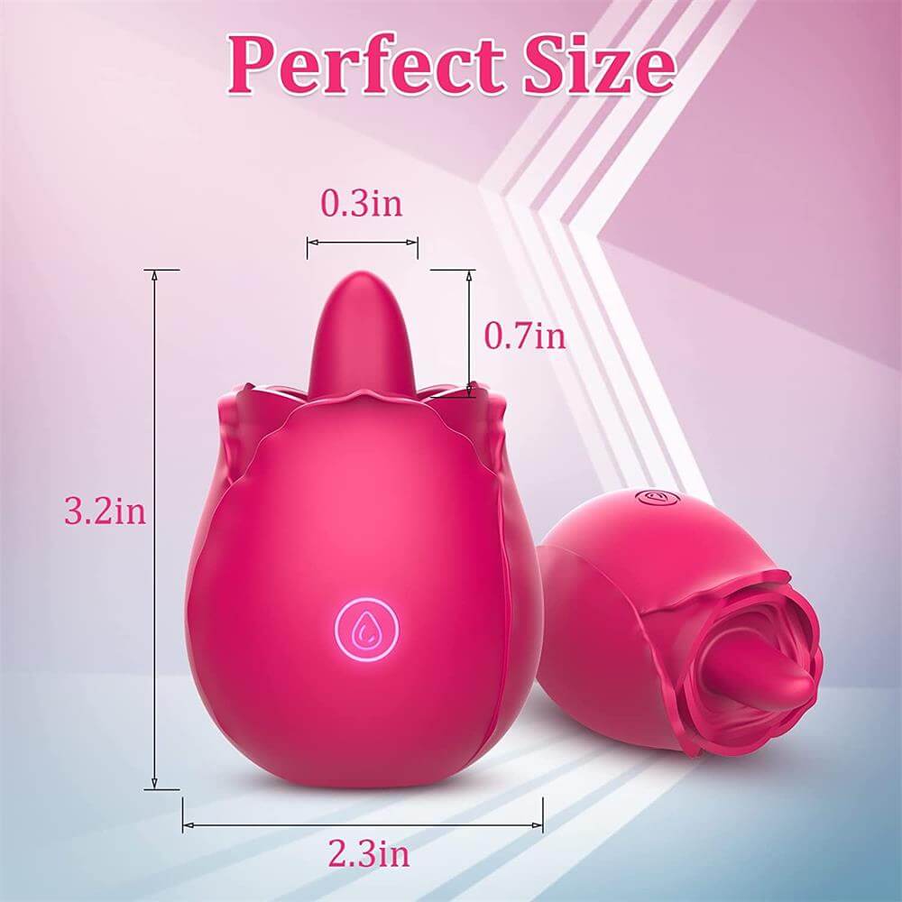 Rose Tongue Licking Vibrator | Rose Licking Vibrator | Adorime