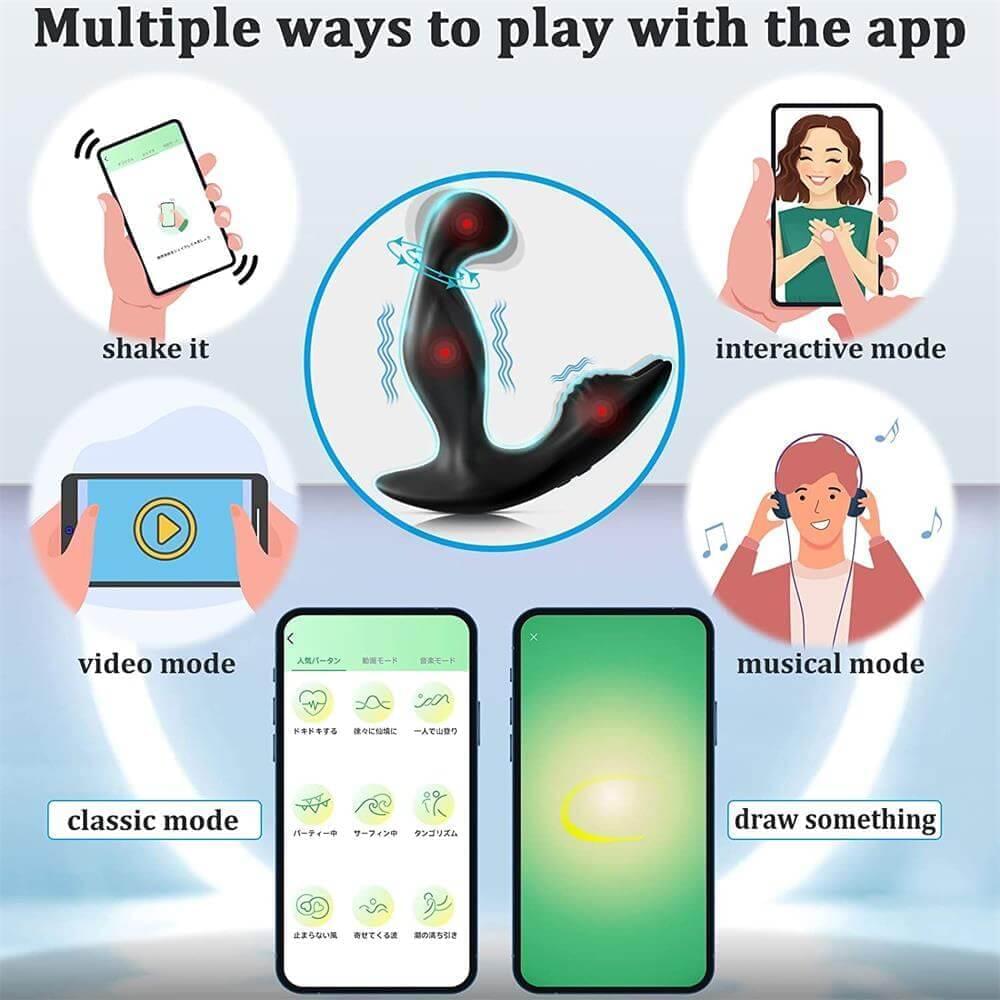 App Control Prostate Massager | Prostate Anal Vibrator | Adorime