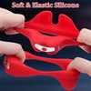 Male Erection Enhancing Red Lip Shaped Vibrating Silicone Penis Ring