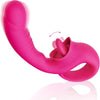 Realistic Dildo Clitoral Licking & Vibrating G Spot Vibrator