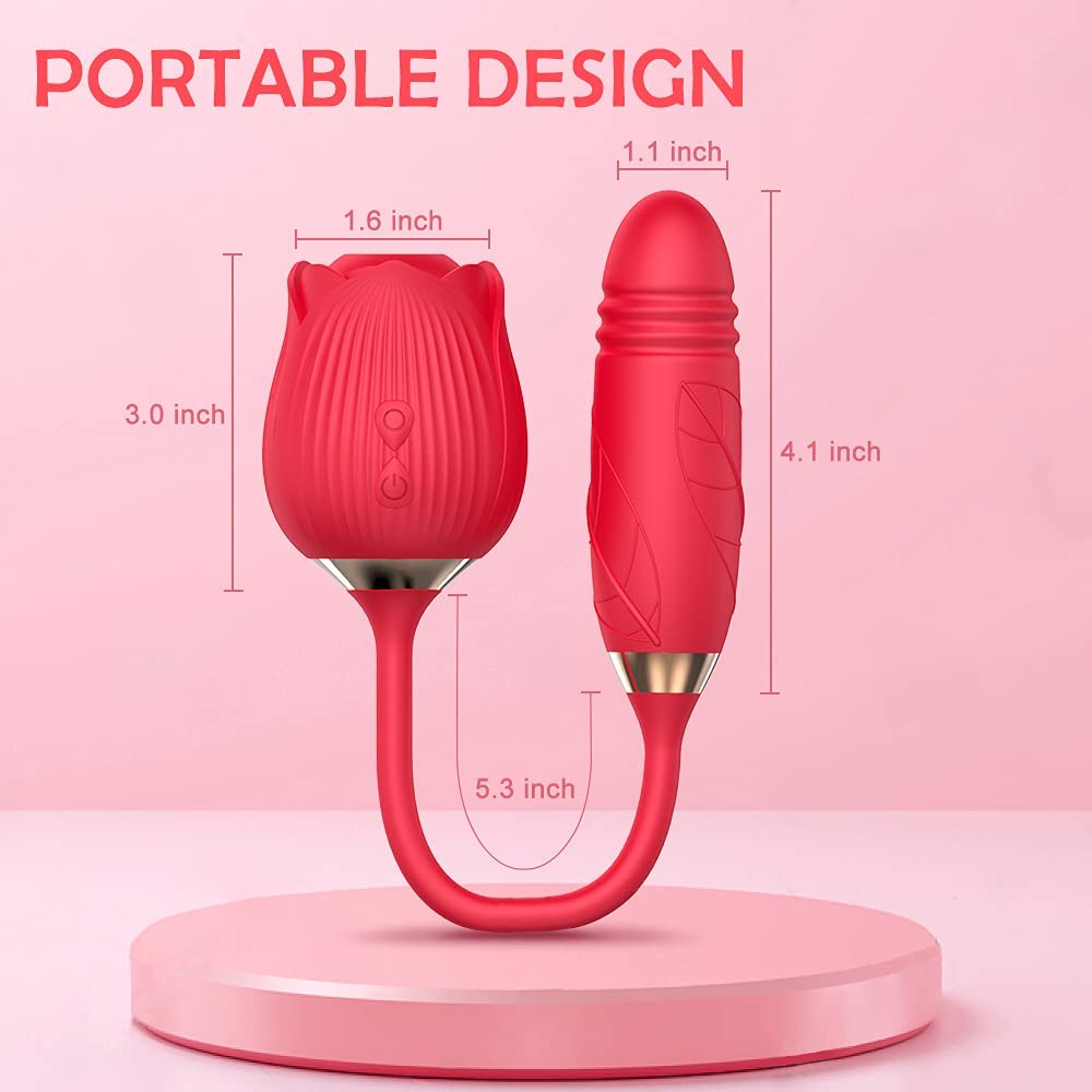 Rose Dildo Toy | Rose Toy with Dildo | Adorime