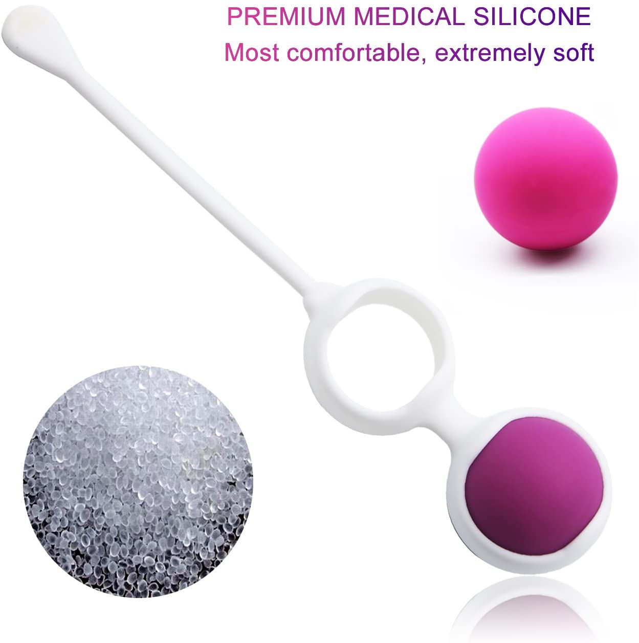 Silicone Kegel Balls | Kegel Exercise Weights Kit | Adorime