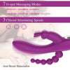 3 in 1 Rabbit Anal Dildo Vibrator 7 G spot Massaging Modes