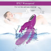 Pulse Wave Triple Stimulation Curve Rechargeable Rabbit Vibrator 4.8 Inch