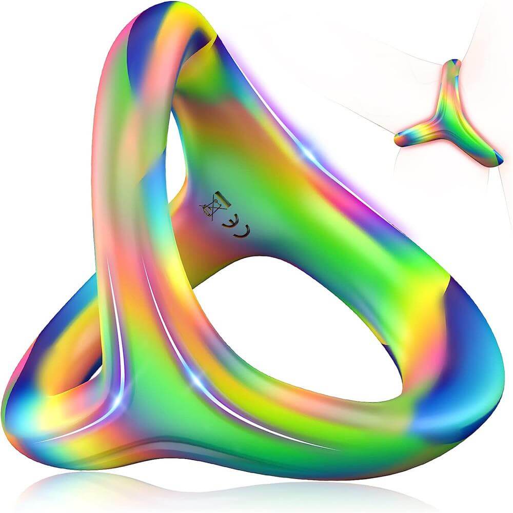 3pcs Silicone Penis Ring Triangle Stretchy Cock Ring