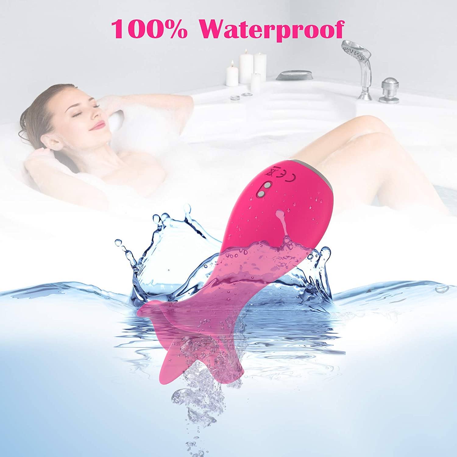 Rechargeable Licking Rose Toy | Licking Rose Vibrator | Adorime