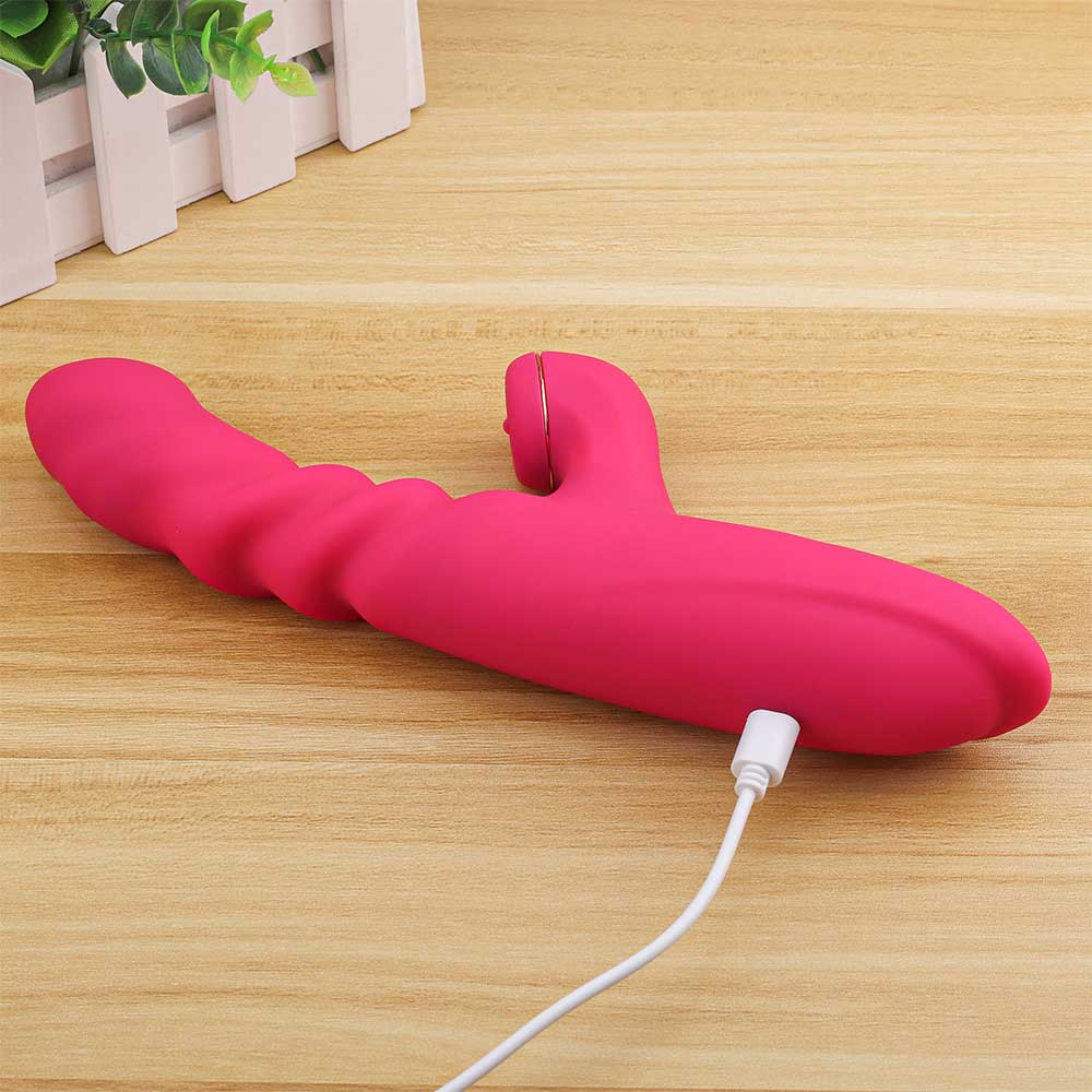 Clitoral Dildo Vibrators | Thrusting Rechargeable Vibrator | Adorime