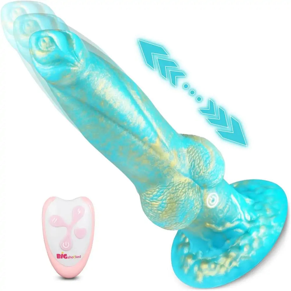 8.8 Inch Thrusting Vibrating Fantasy Knot Dildo