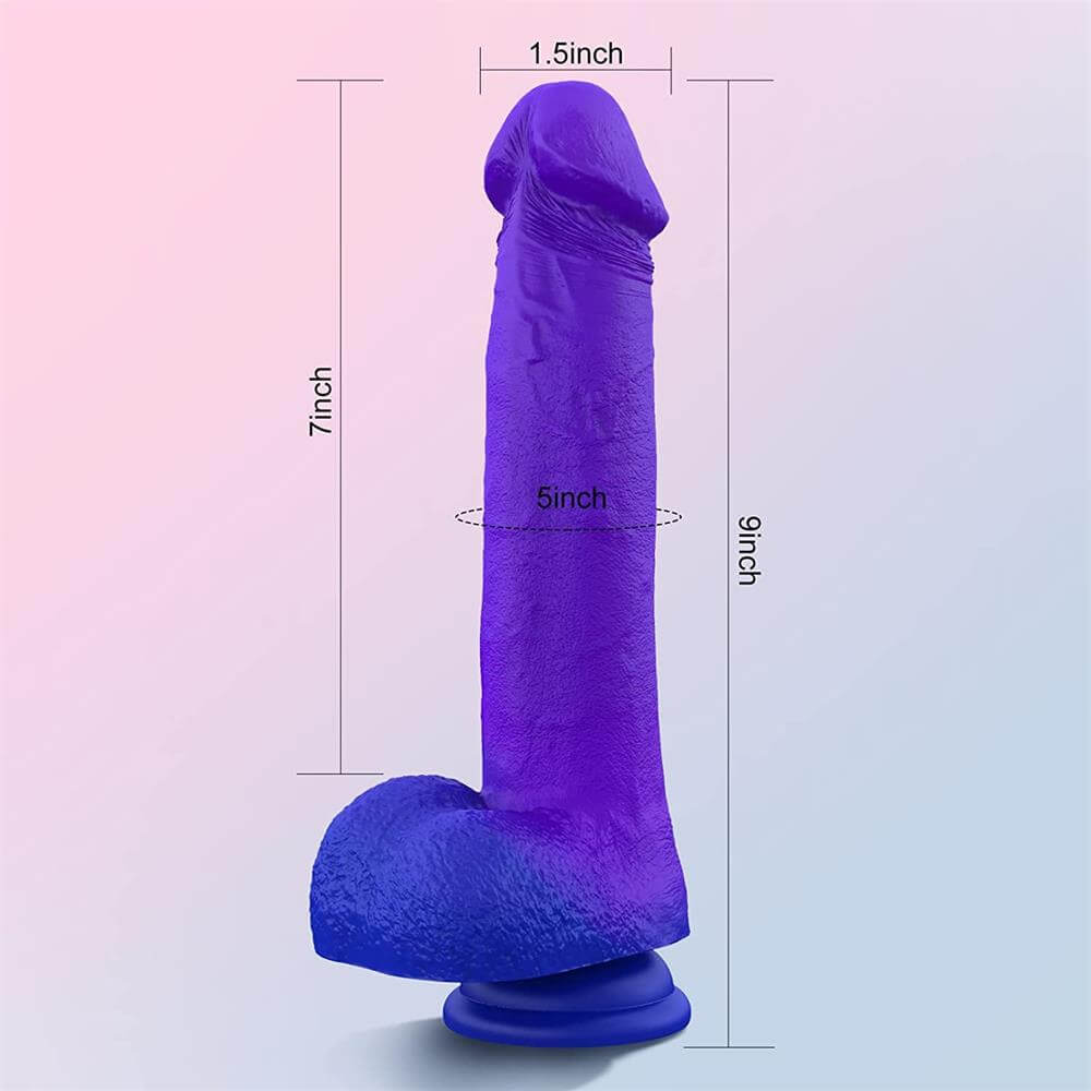 Color Changing Dildo | Flexible Silicone Dildo | Adorime