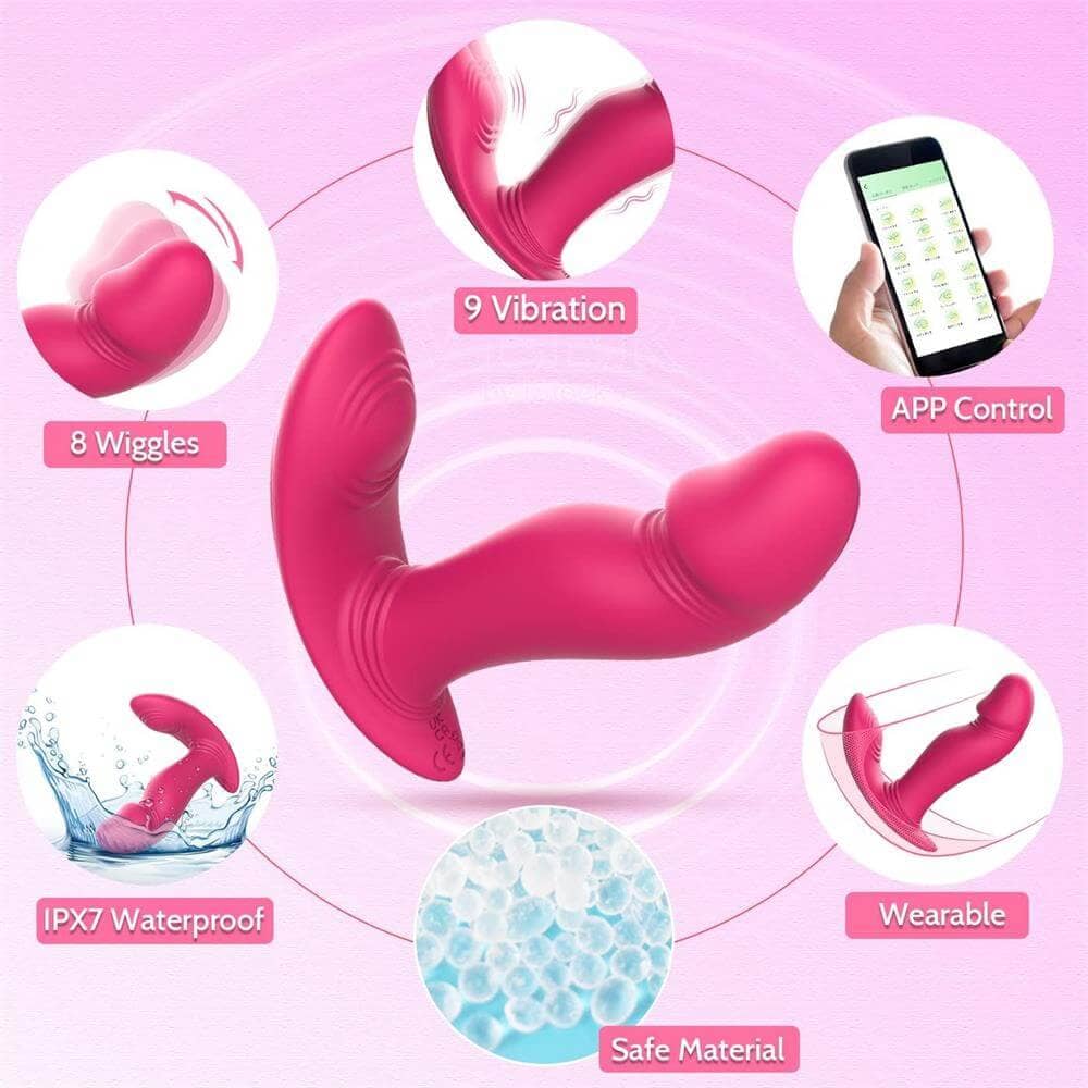 Wiggling Wearable Vibrator | App Controlled Vibrator | Adorime