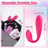 Connection C-Shape Remote Control Dual-Ended Vibrator for Clitoris & G-spot #Free Gift