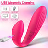 Connection C-Shape Remote Control Dual-Ended Vibrator for Clitoris & G-spot #Free Gift