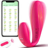 Connection C-Shape Remote Control Dual-Ended Vibrator for Clitoris & G-spot #Free Gift