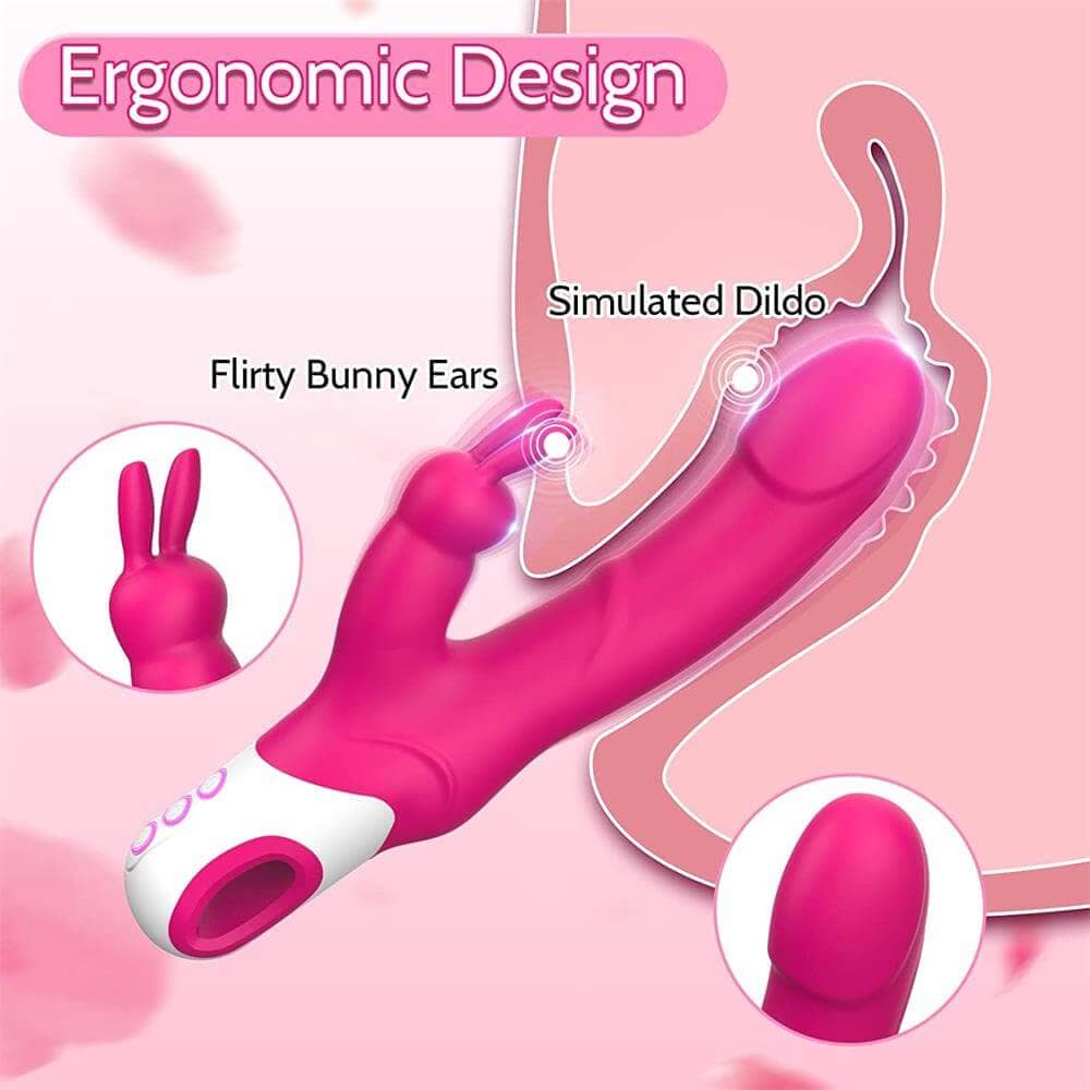 G-Spot Bunny Vibrator | Waterproof Dildo Vibrator | Adorime