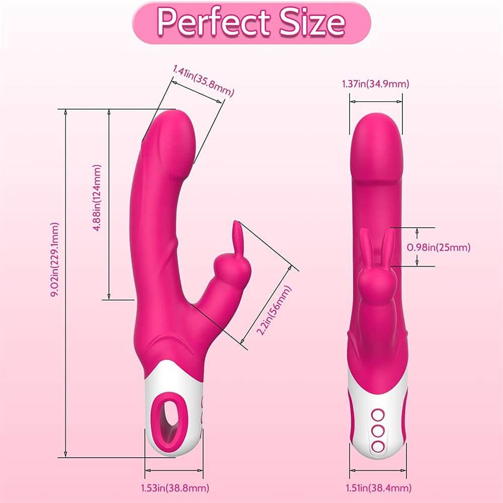 G-Spot Bunny Vibrator | Waterproof Dildo Vibrator | Adorime