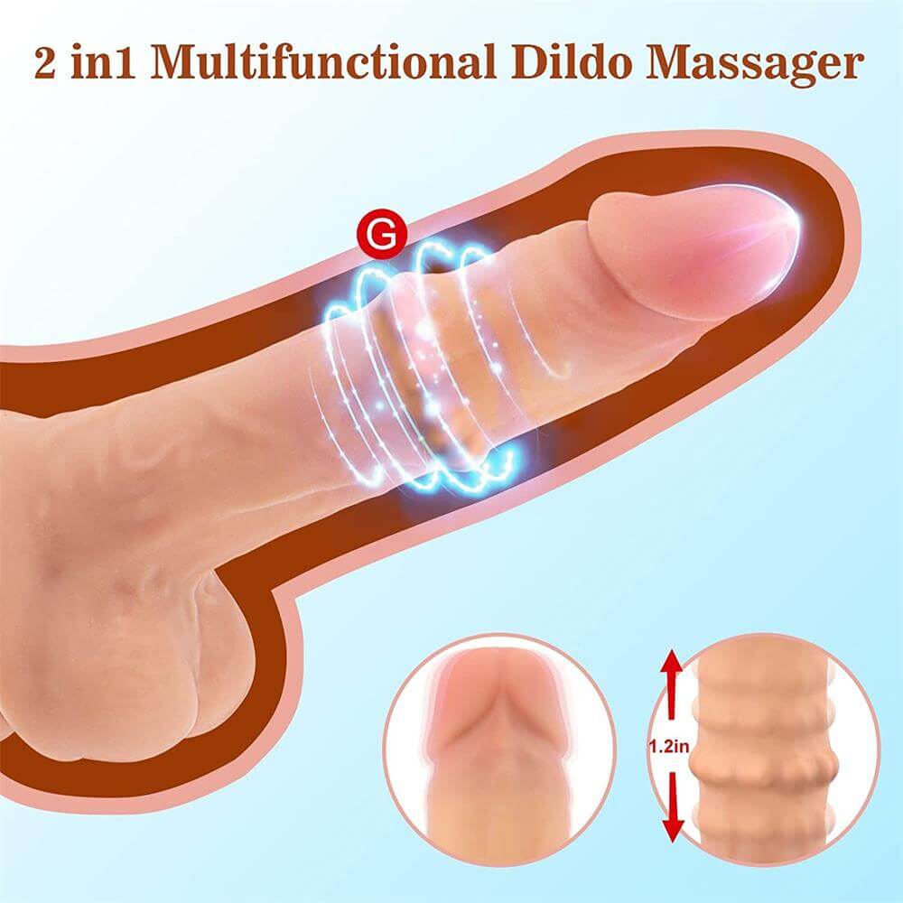 Realistic Thrusting Silicone Suction Cup Dildo 6.5''
