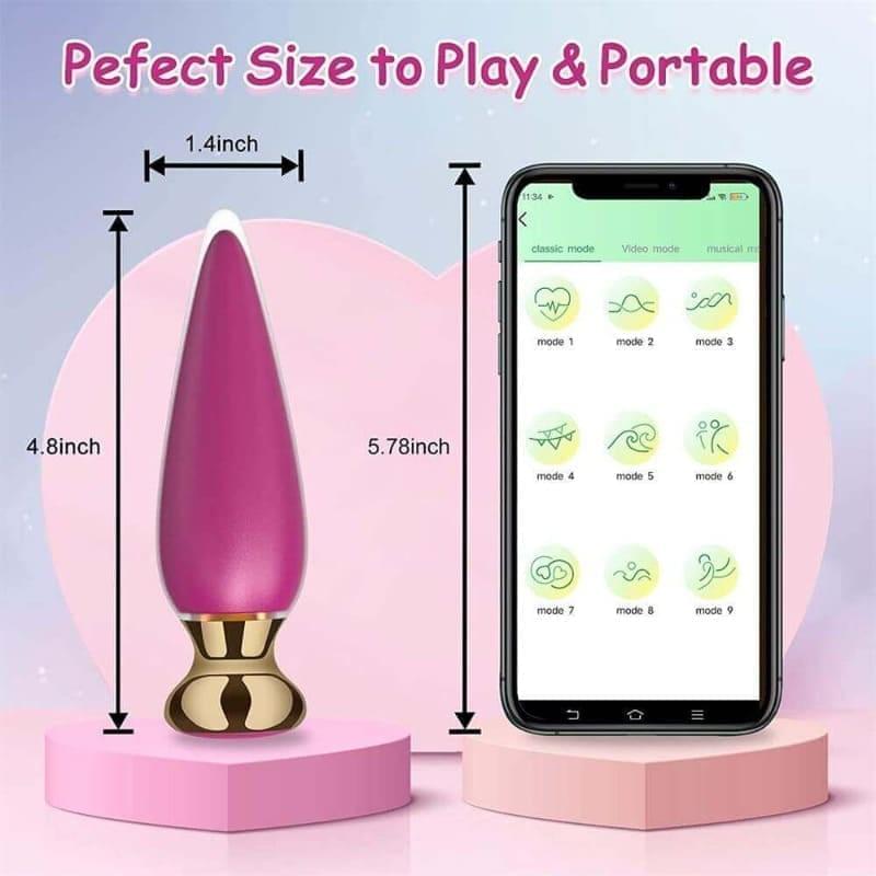 Ditto - App & Remote Controlled Luxury Rechargeable Vibrating Butt Plug 4.8 Inch